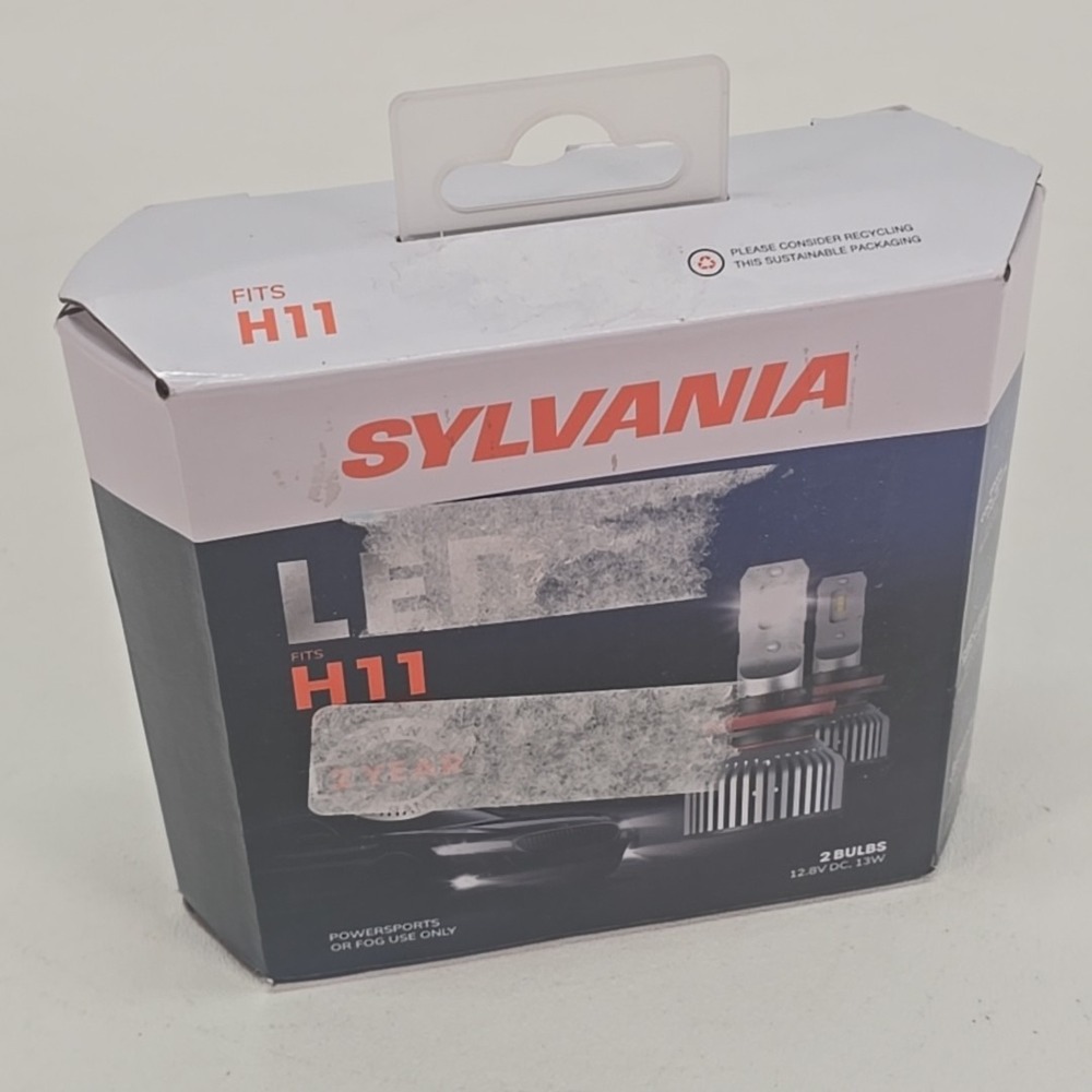 Sylvania LED H11 Headlight Bulbs Pair - H11LEDSP.BX2 - Powersports/Fog Use Only
